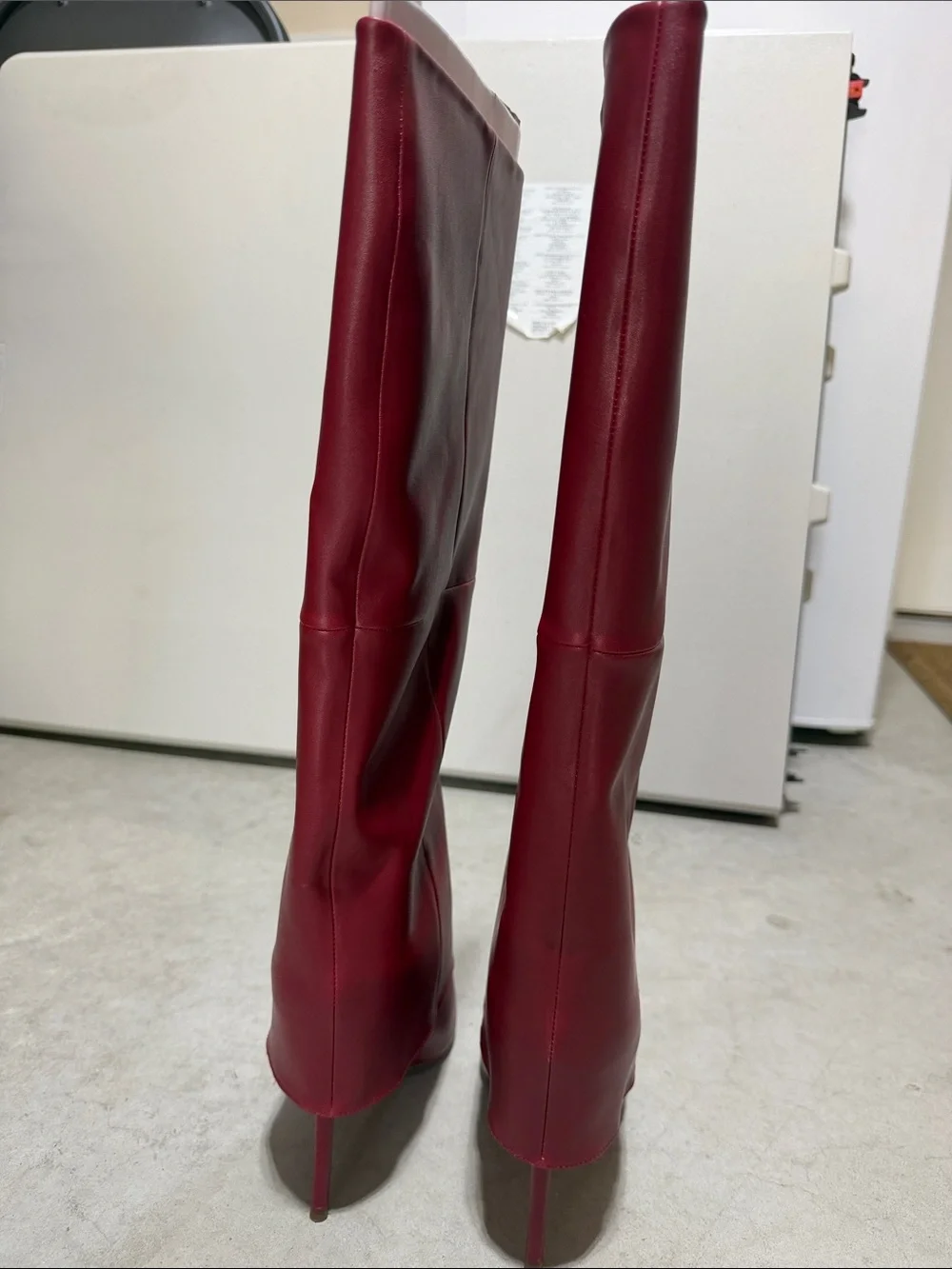 Steve Madden Burgundy Over-the-Knee Pointed Toe Boots